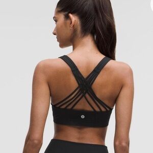 Lululemon Free To Be Moved Bra in black.